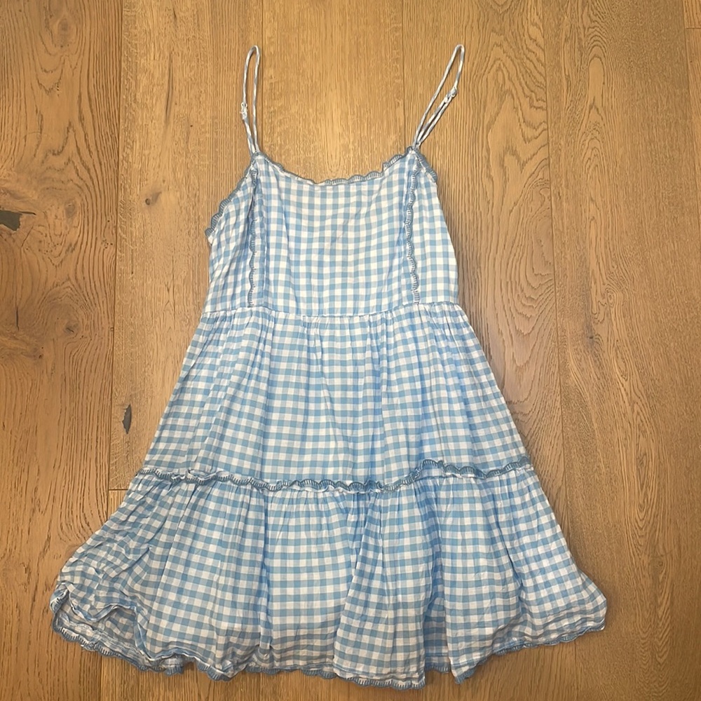 Urban Outfitters Blue Gingham Dress